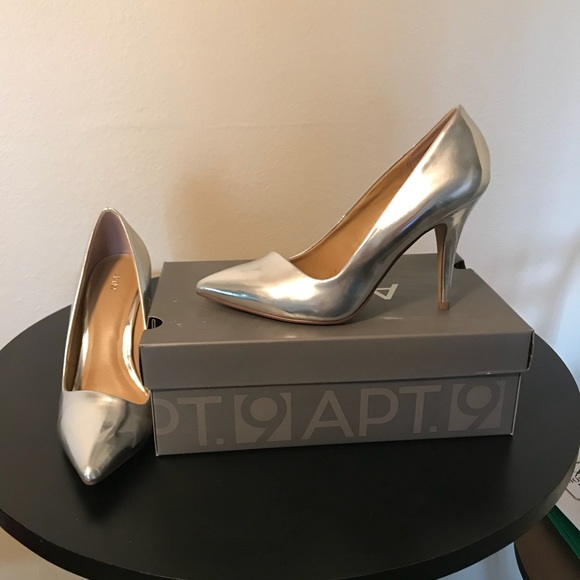 Apt. 9 Shoes - Silver High Heels